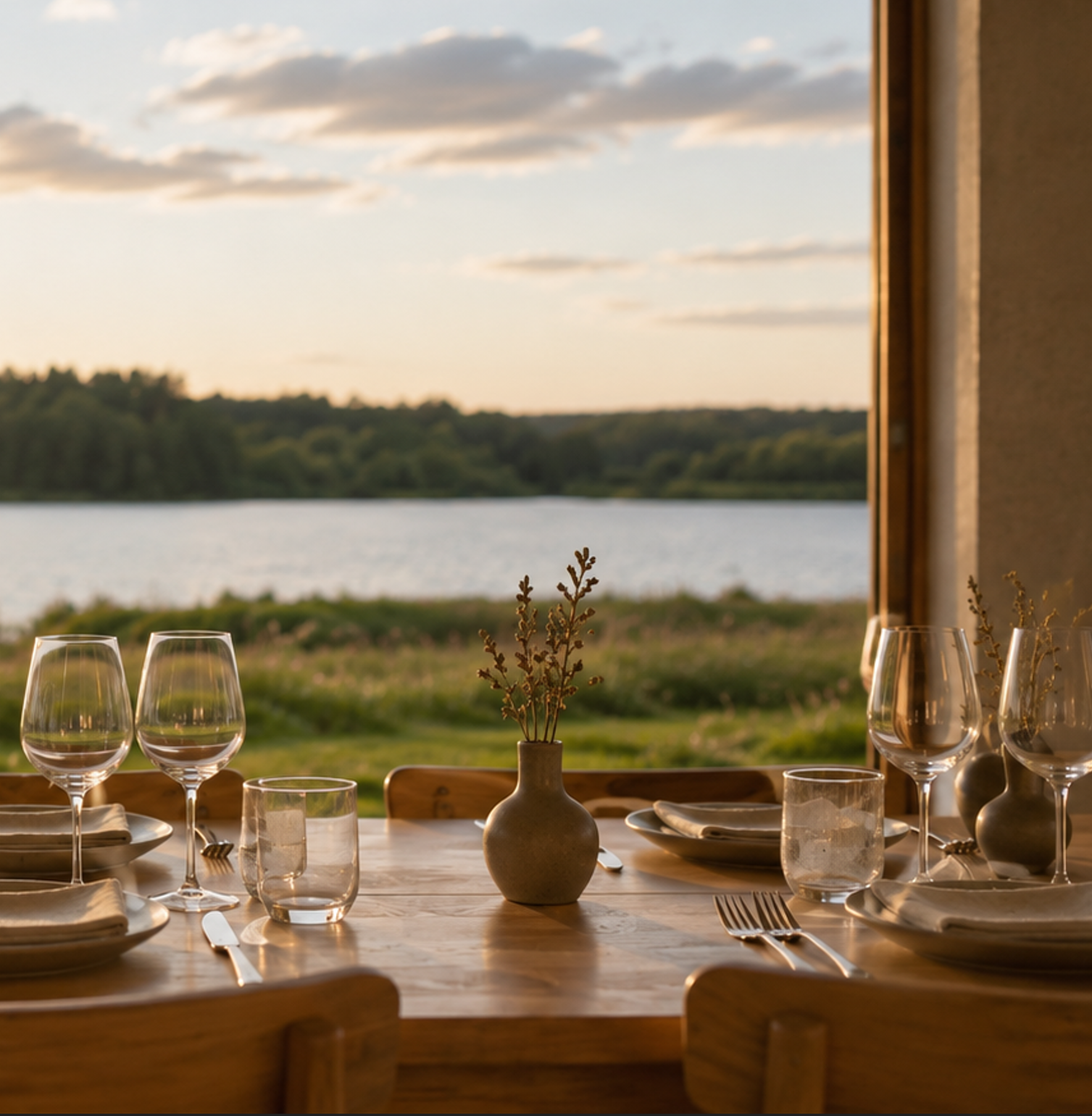 Restaurant med udsigt over Haderslev Dam