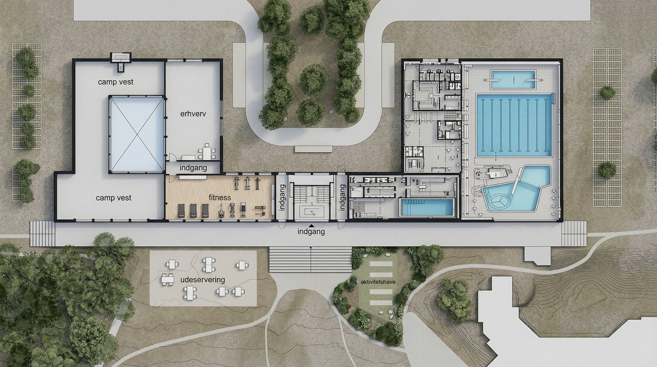 Svømmehal, Spa & Wellness, Fitness